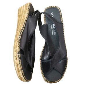 espadrilles short wedge sandals / US10 / andre assous